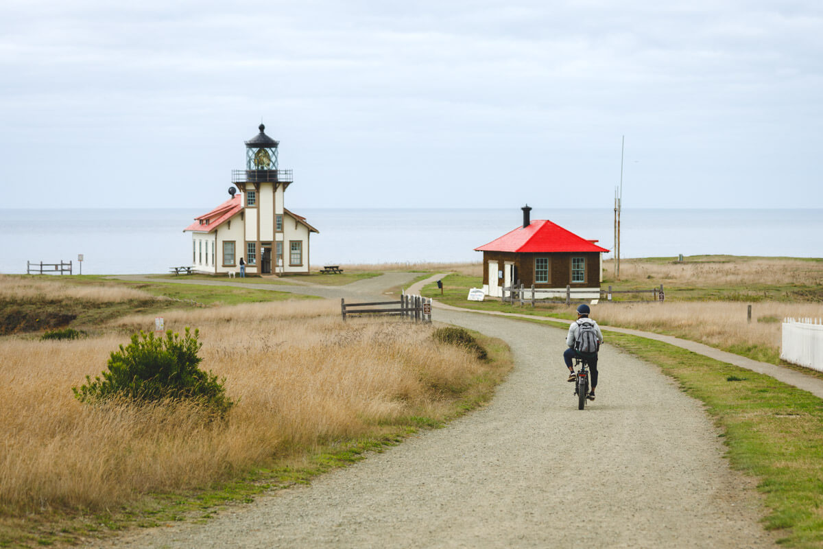 Point Cabrillo Lighthouse on the Mendocino coast, California