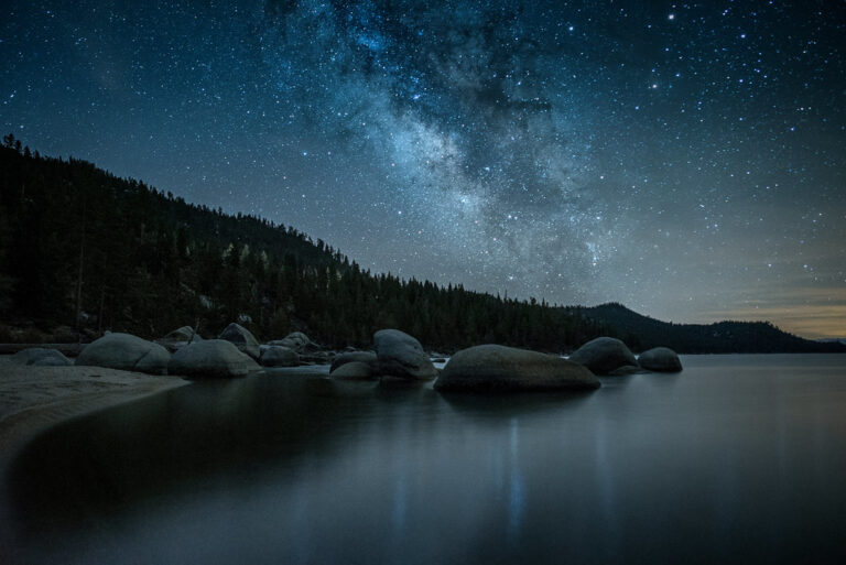 You can drive across an entire state line at Lake Tahoe without ever touching the brakes