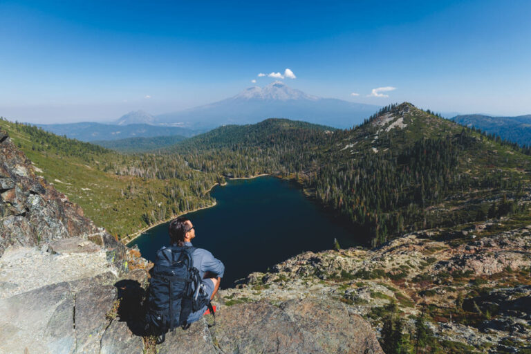Hiking Heart Lake Trail from Castle Lake Near Mount Shasta
