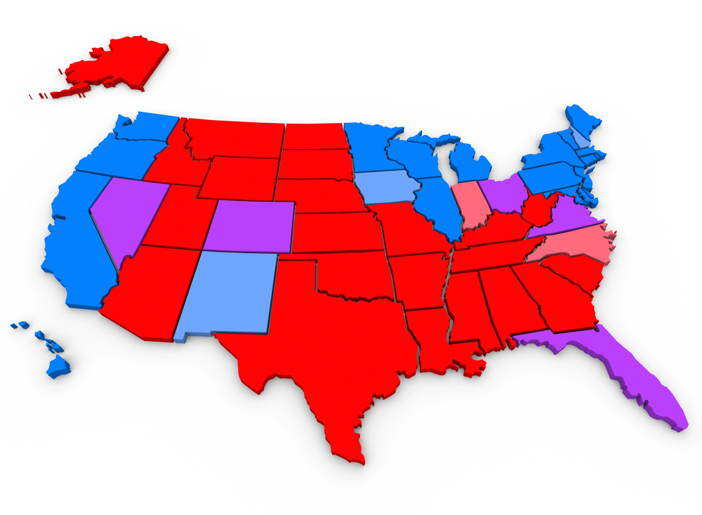 Why Everyone Leaves Red States Then - Red Blue Purple States