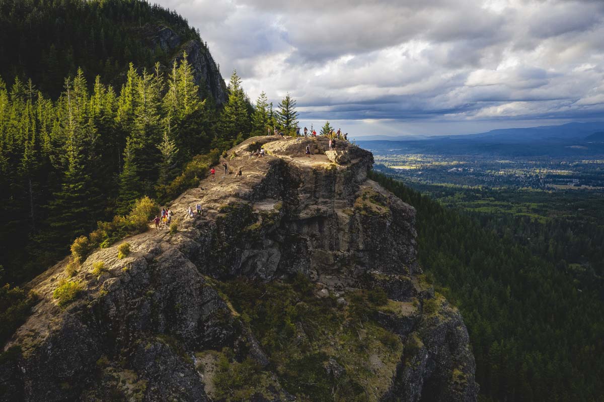 Hiking the Rattlesnake Ledge trail in North Bend, Washington